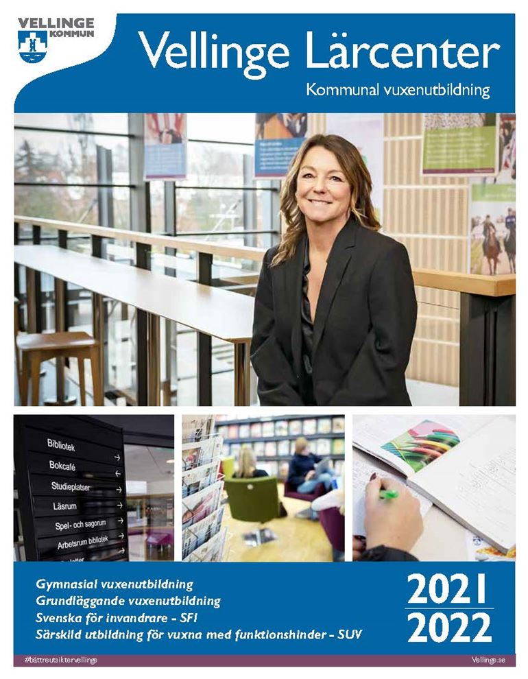 Bild på förtssidan av den tryckta katalogen för Vellinge Lärcenter 2021